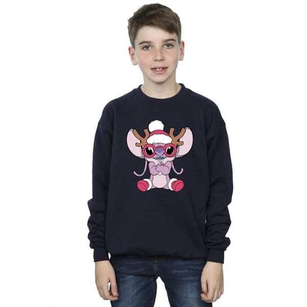 Disney Boys Lilo & Stitch Angel Reindeer Sweatshirt