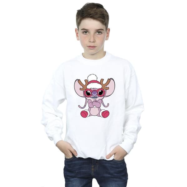 Disney Boys Lilo & Stitch Angel Reindeer Sweatshirt