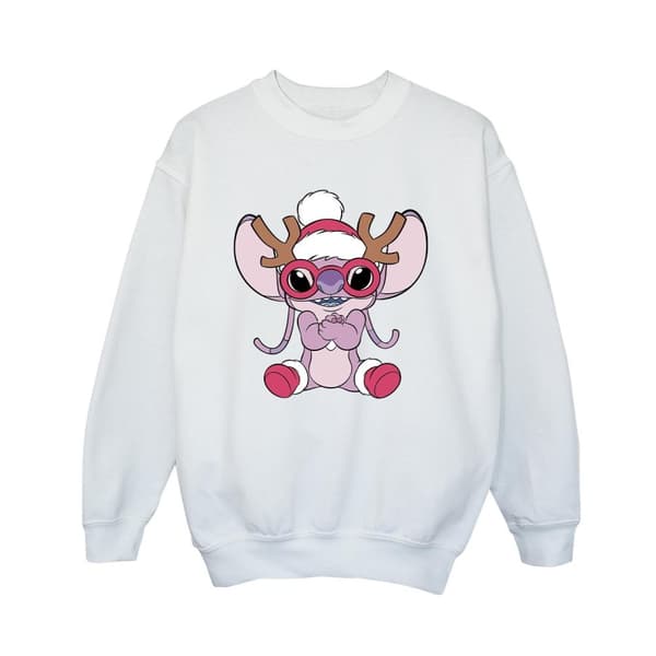 Disney Boys Lilo & Stitch Angel Reindeer Sweatshirt