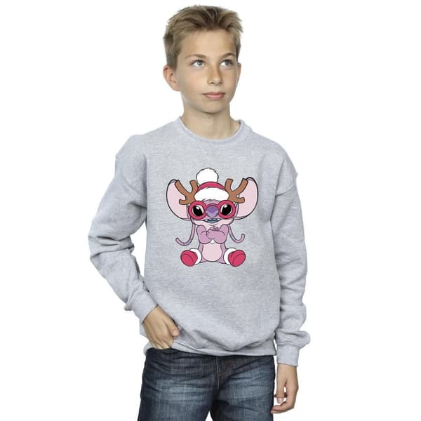 Disney Boys Lilo & Stitch Angel Reindeer Sweatshirt