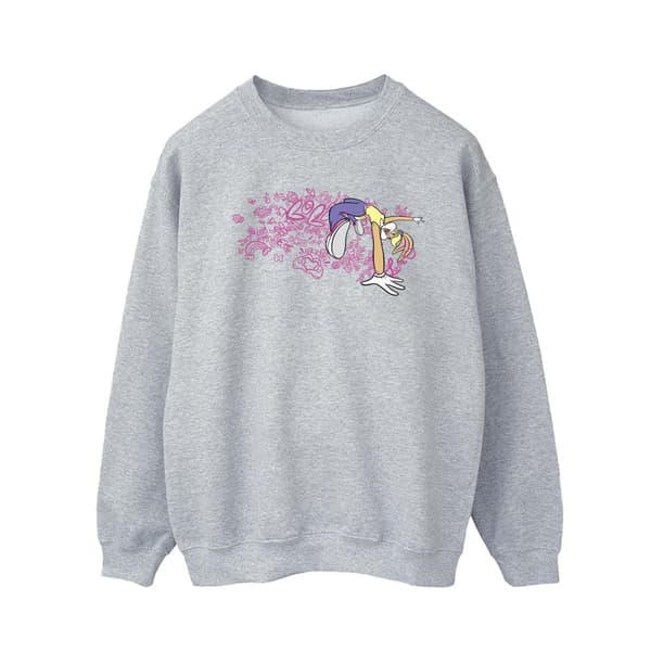 Looney Tunes Mens ACME Doodles Lola Bunny Sweatshirt Sports Grey S
