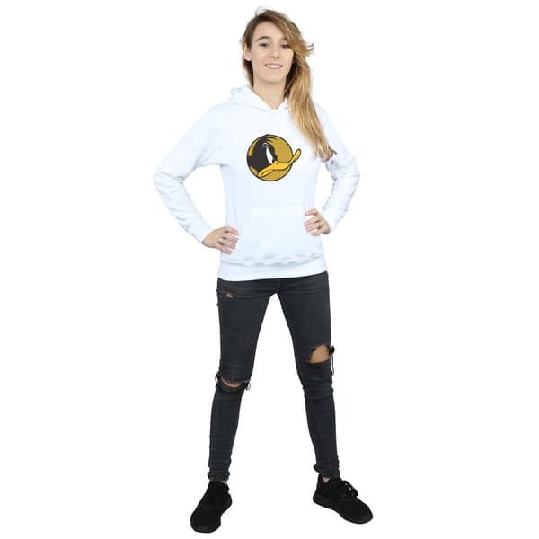 Looney Tunes Huvtröja med prickig profil för kvinnor/damer Daffy Duck