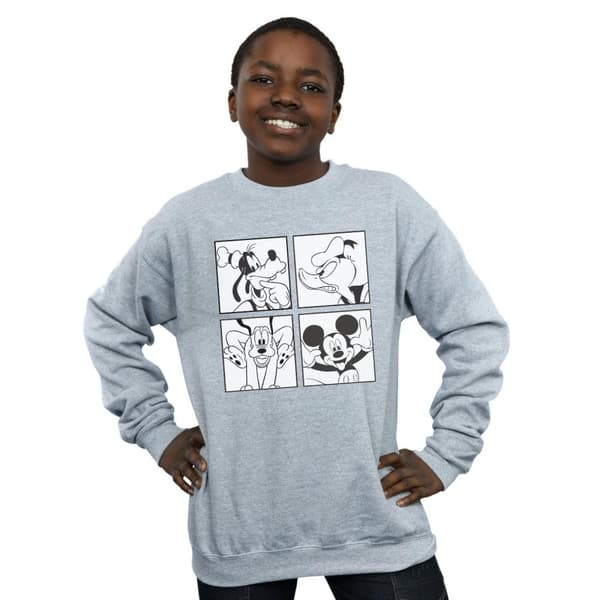 Disney Boys Mickey, Donald, Goofy And Pluto Boxed Sweatshirt
