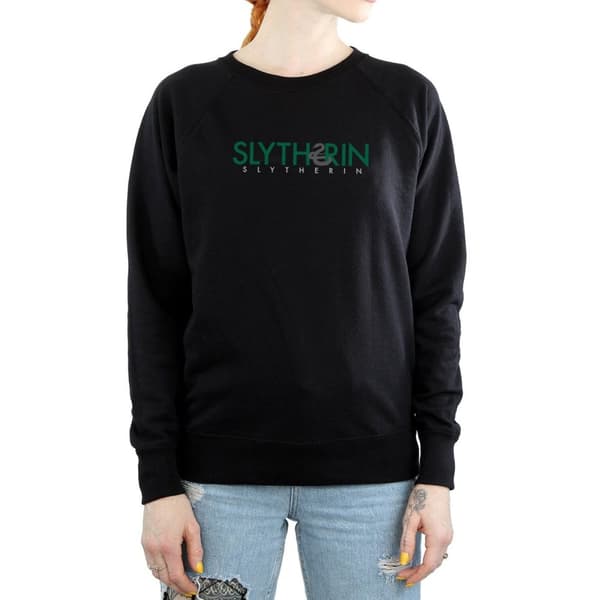 Harry Potter Womens/Ladies Slytherin Text Sweatshirt