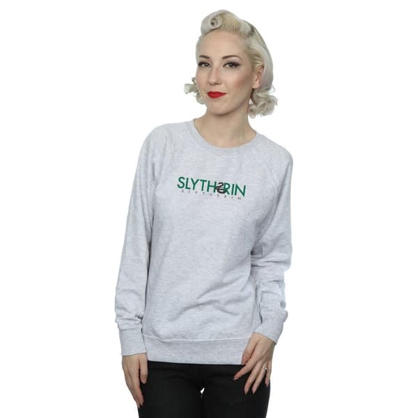 Harry Potter Womens/Ladies Slytherin Text Sweatshirt