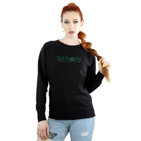 Harry Potter Womens/Ladies Slytherin Text Sweatshirt
