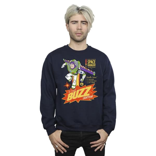 Disney Mens Toy Story Buzz Lightyear Space Sweatshirt