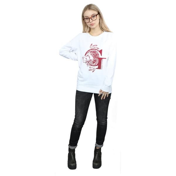 Harry Potter Gryffindor Glitter Sweatshirt för kvinnor/damer