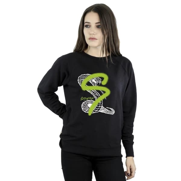 Harry Potter Womens/Ladies Slytherin Pop Spray Sweatshirt