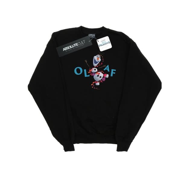 Disney Girls Frozen 2 Olaf Leaf Jump Sweatshirt