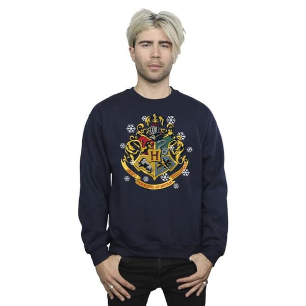 Harry Potter Mens Christmas Crest Sweatshirt