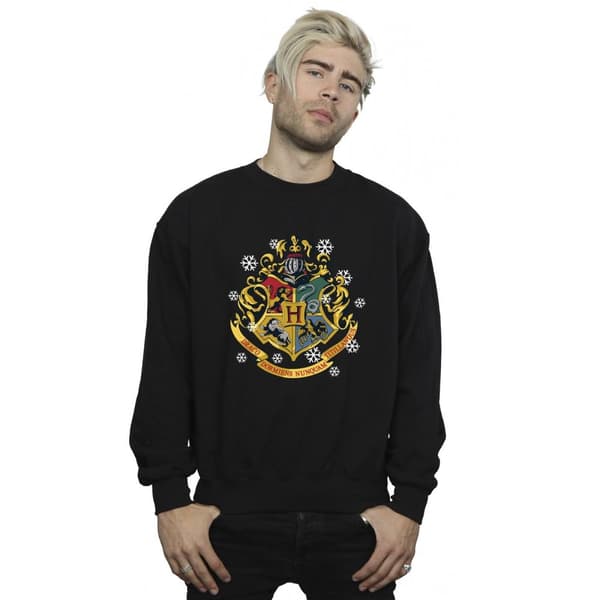 Harry Potter Mens Christmas Crest Sweatshirt