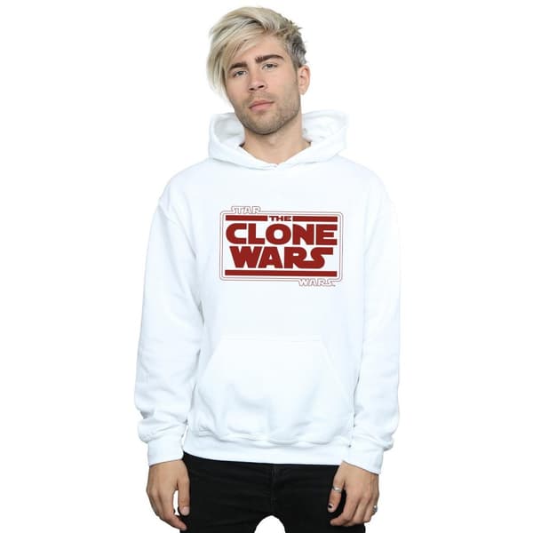 Star Wars Mens Clone Wars Logo Hoodie