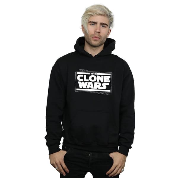 Star Wars Mens Clone Wars Logo Hoodie