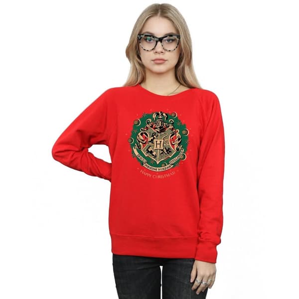 Harry Potter Womens/Ladies Christmas Wreath Sweatshirt