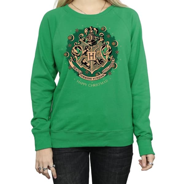 Harry Potter Womens/Ladies Christmas Wreath Sweatshirt