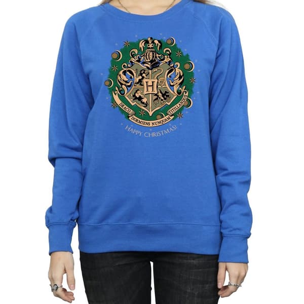 Harry Potter Womens/Ladies Christmas Wreath Sweatshirt