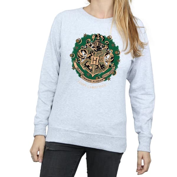 Harry Potter Womens/Ladies Christmas Wreath Sweatshirt