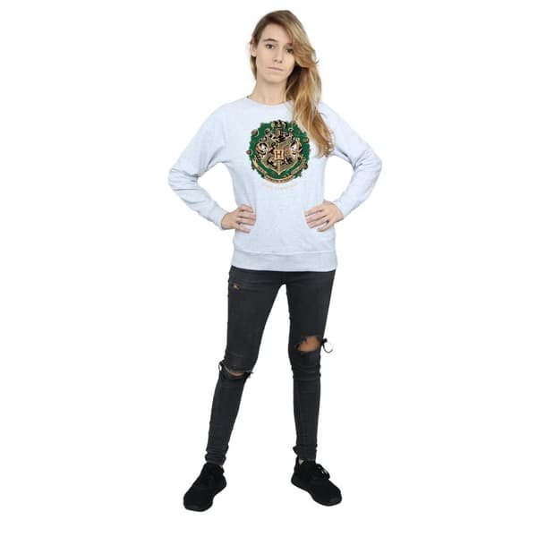 Harry Potter Womens/Ladies Christmas Wreath Sweatshirt