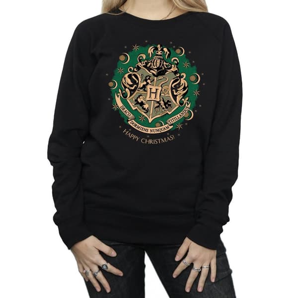 Harry Potter Womens/Ladies Christmas Wreath Sweatshirt