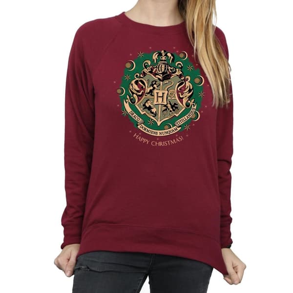 Harry Potter Womens/Ladies Christmas Wreath Sweatshirt
