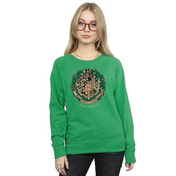 Harry Potter Womens/Ladies Christmas Wreath Sweatshirt