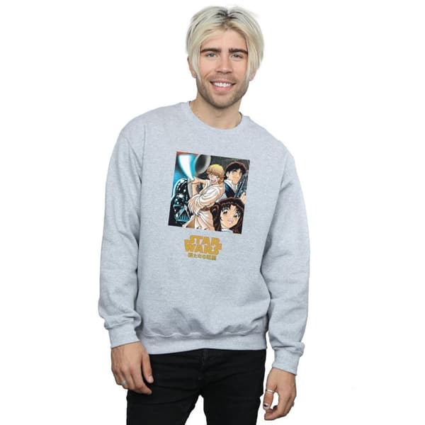 Star Wars Mens Anime Poster Sweatshirt