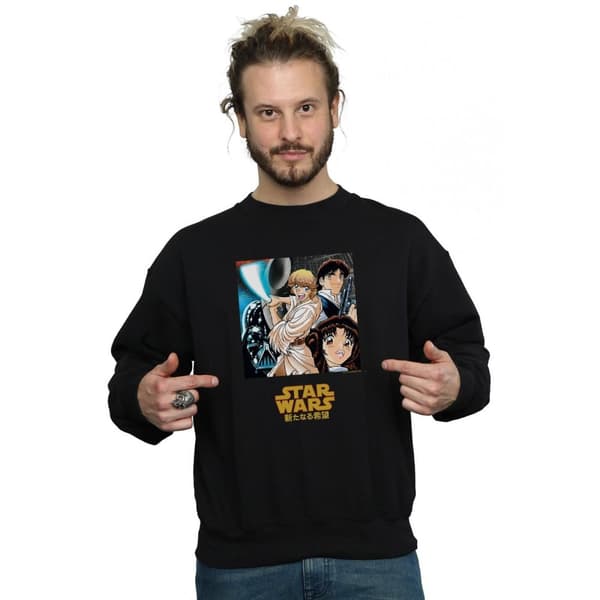 Star Wars Mens Anime Poster Sweatshirt