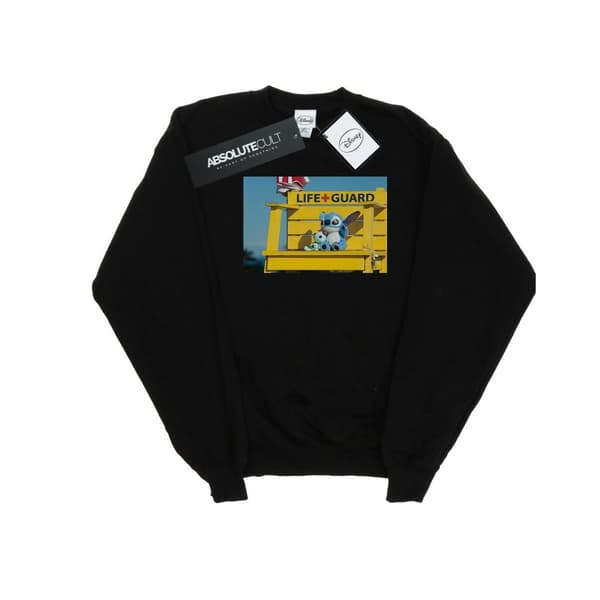 Disney Lilo And Stitch-livräddningströja för kvinnor/damer Black XXL