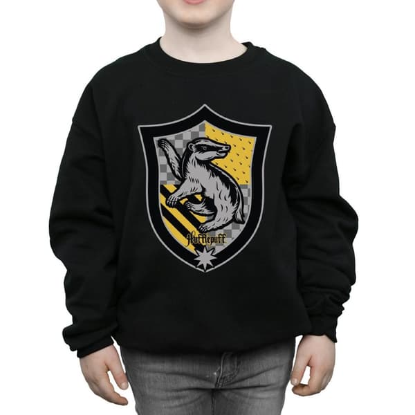 Harry Potter Hufflepuff Crest Flat Sweatshirt för pojkar