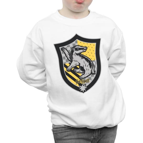 Harry Potter Hufflepuff Crest Flat Sweatshirt för pojkar