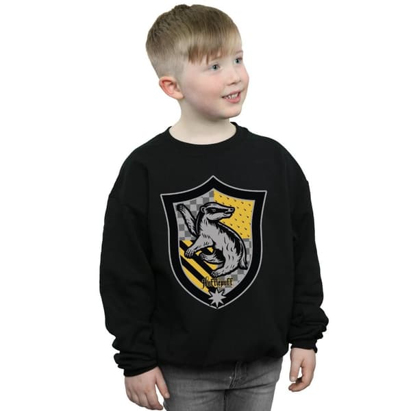 Harry Potter Hufflepuff Crest Flat Sweatshirt för pojkar
