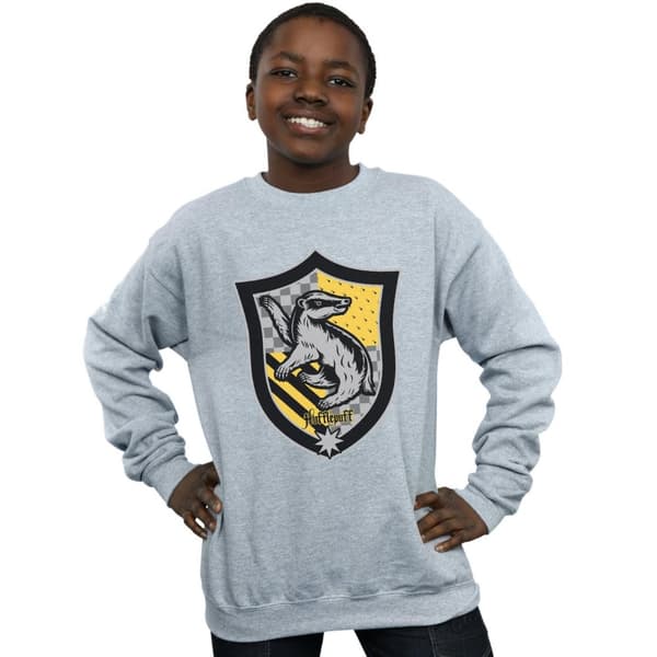 Harry Potter Hufflepuff Crest Flat Sweatshirt för pojkar
