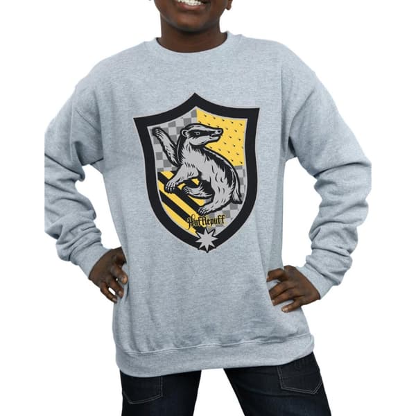 Harry Potter Hufflepuff Crest Flat Sweatshirt för pojkar
