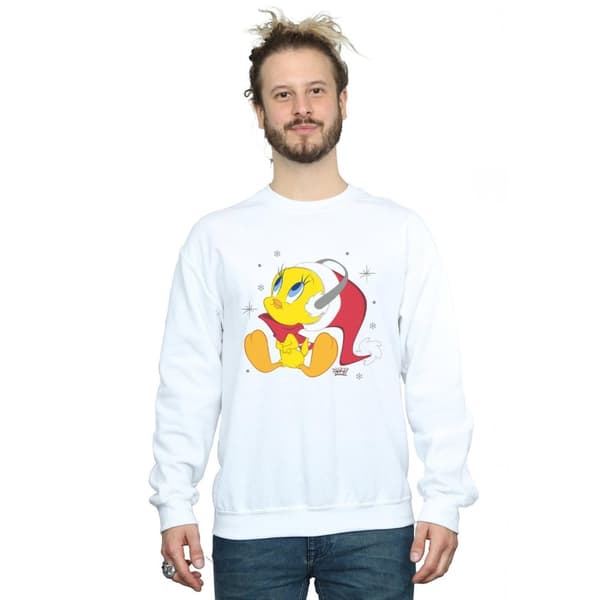 Looney Tunes Mens Christmas Tweety Sweatshirt