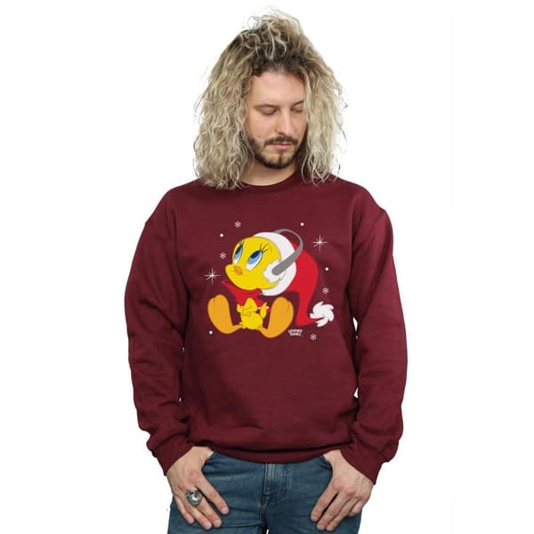 Looney Tunes Mens Christmas Tweety Sweatshirt