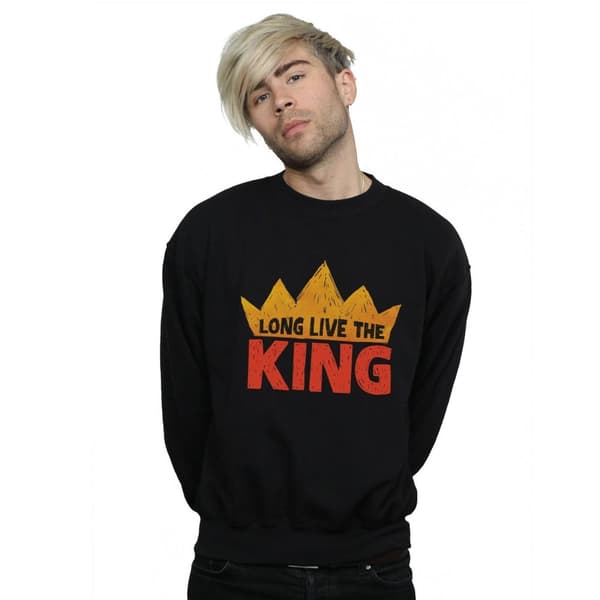 Disney Mens Lejonkungen Film Länge leve kungen Sweatshirt