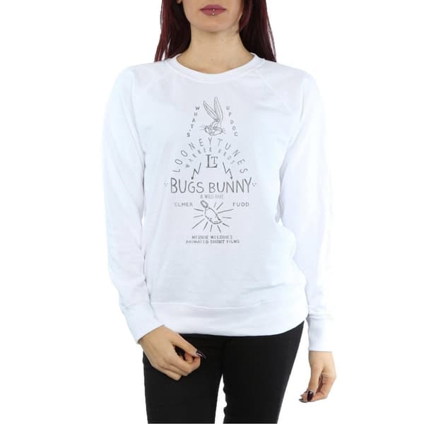 Looney Tunes Dam/Tjej Snurre Sprätt En Vild Hare Sweatshirt