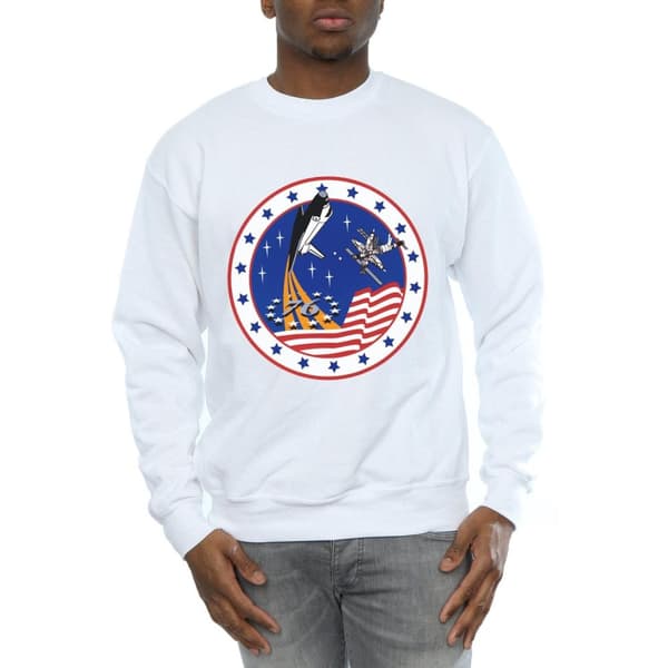 NASA Mens Classic Rocket 76 Sweatshirt