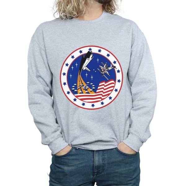 NASA Mens Classic Rocket 76 Sweatshirt