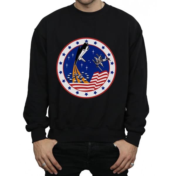 NASA Mens Classic Rocket 76 Sweatshirt