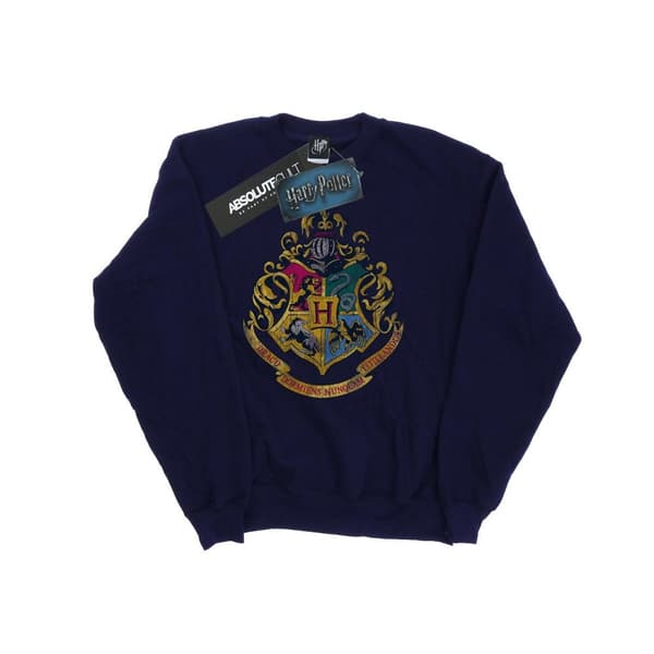 Harry Potter Dam/Tjej Hogwarts Distressed Crest Sweatshirt