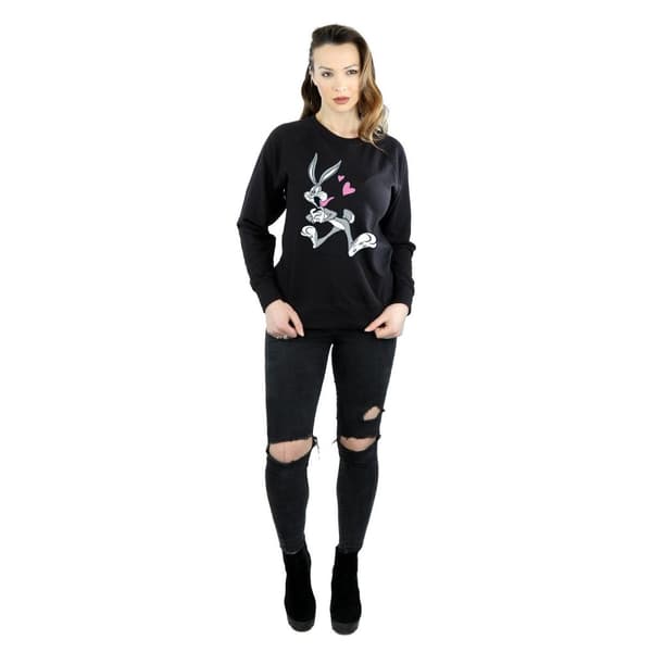 Looney Tunes Womens/Ladies Bugs Bunny In Love Sweatshirt