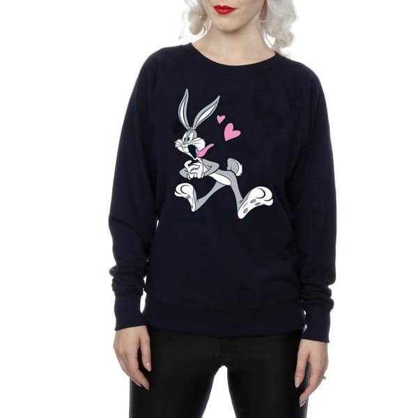 Looney Tunes Womens/Ladies Bugs Bunny In Love Sweatshirt