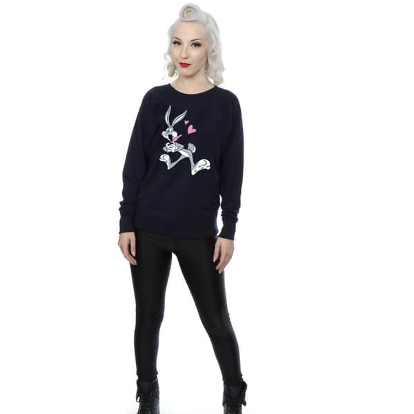 Looney Tunes Womens/Ladies Bugs Bunny In Love Sweatshirt