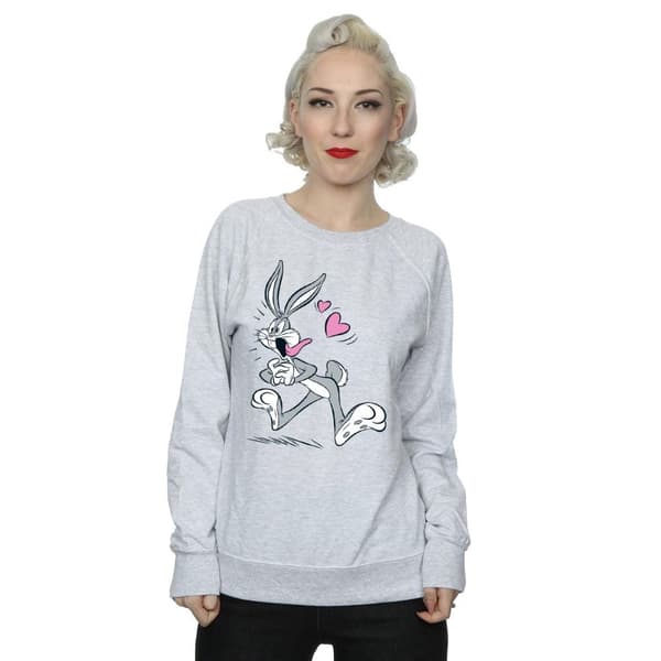 Looney Tunes Womens/Ladies Bugs Bunny In Love Sweatshirt