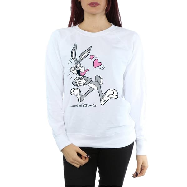 Looney Tunes Womens/Ladies Bugs Bunny In Love Sweatshirt