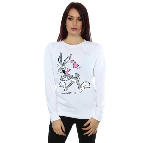 Looney Tunes Womens/Ladies Bugs Bunny In Love Sweatshirt