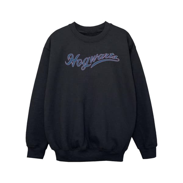 Harry Potter Girls Hogwarts Writing Sweatshirt Black 7-8 Years