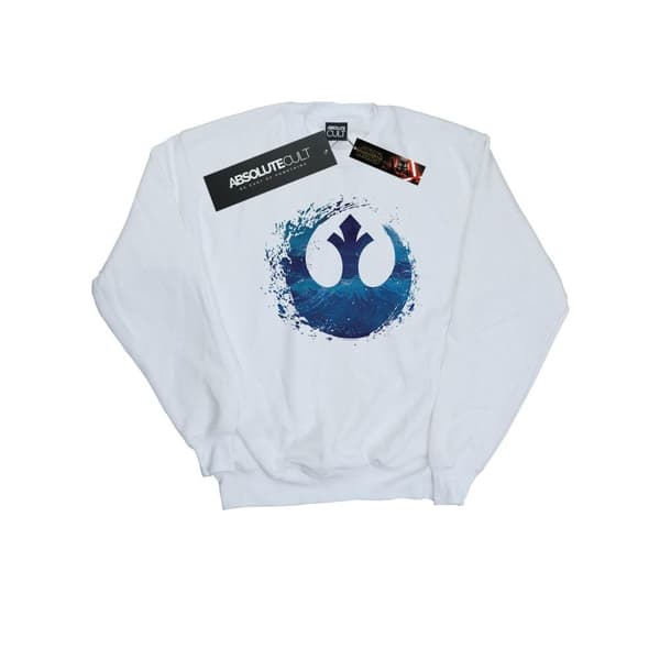Star Wars: The Rise of Skywalker Star Wars The Rise Of Skywalker Resistance Symbol Wave Sweatshirt - dam/dam White M